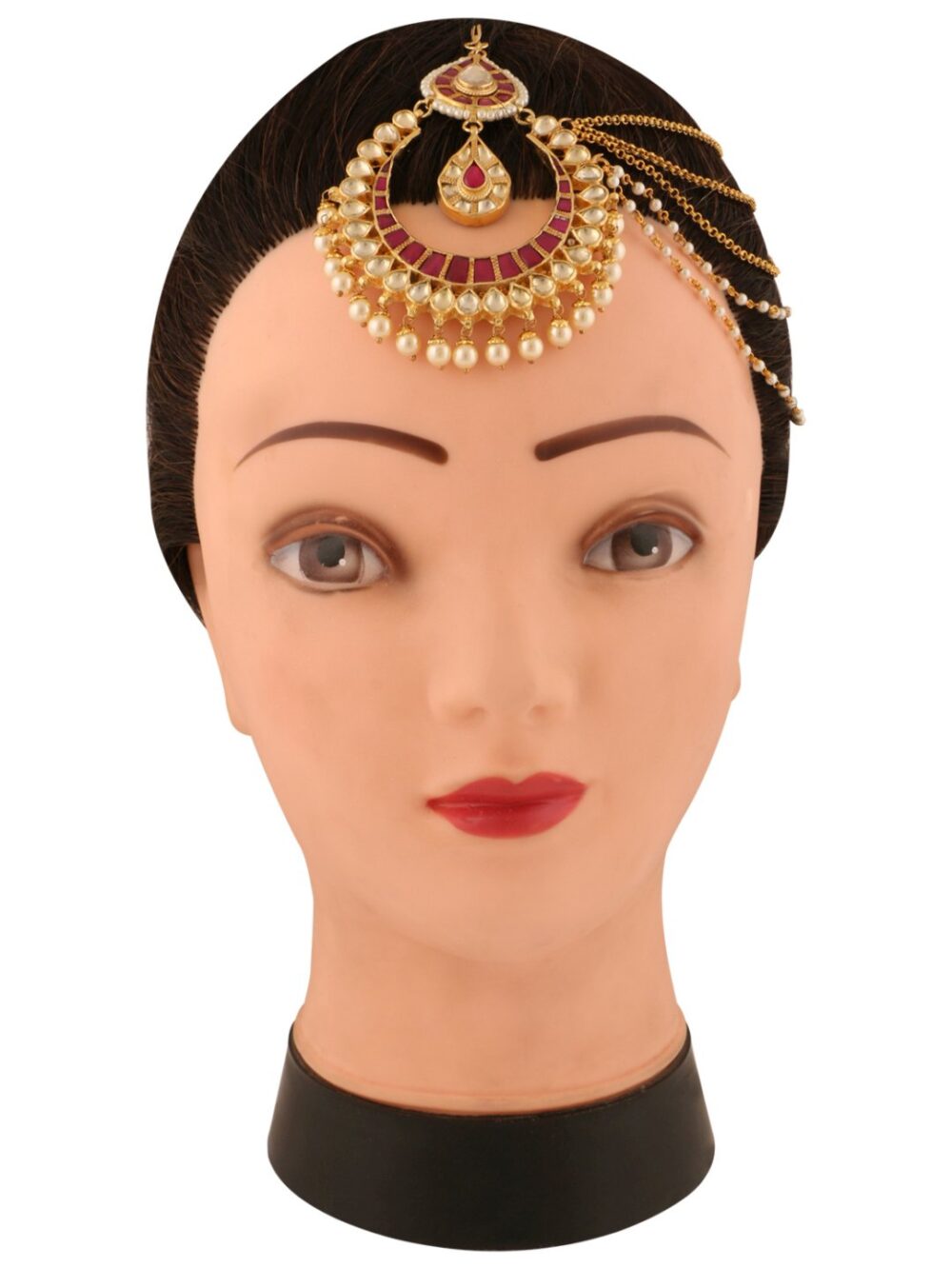 One Side Chain Style Terrific Design Maang Tikka/ Matha Patti/ Head Chain/ Passa - Image 4