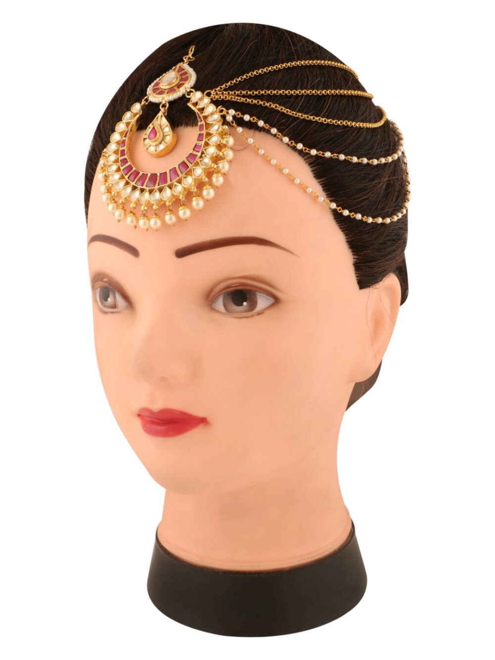 One Side Chain Style Terrific Design Maang Tikka/ Matha Patti/ Head Chain/ Passa - Image 5