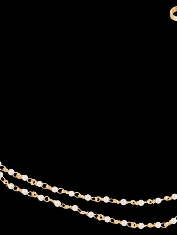 Traditional Micro Gold Polished Nath in Polki/Kundan N320ON - Image 5