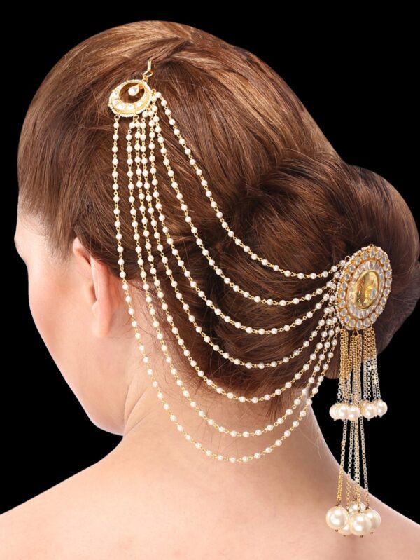 Buy Low bun hairstyle for indian wedding