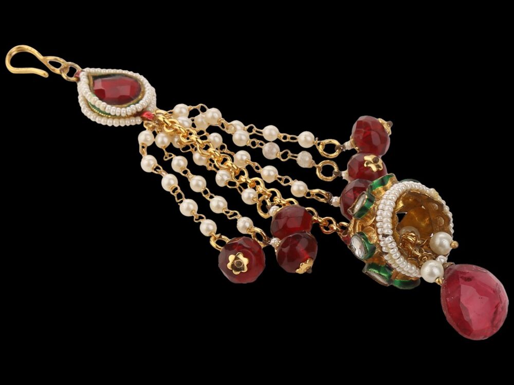 Buy Regal Kundan Hair Piece - Image 5