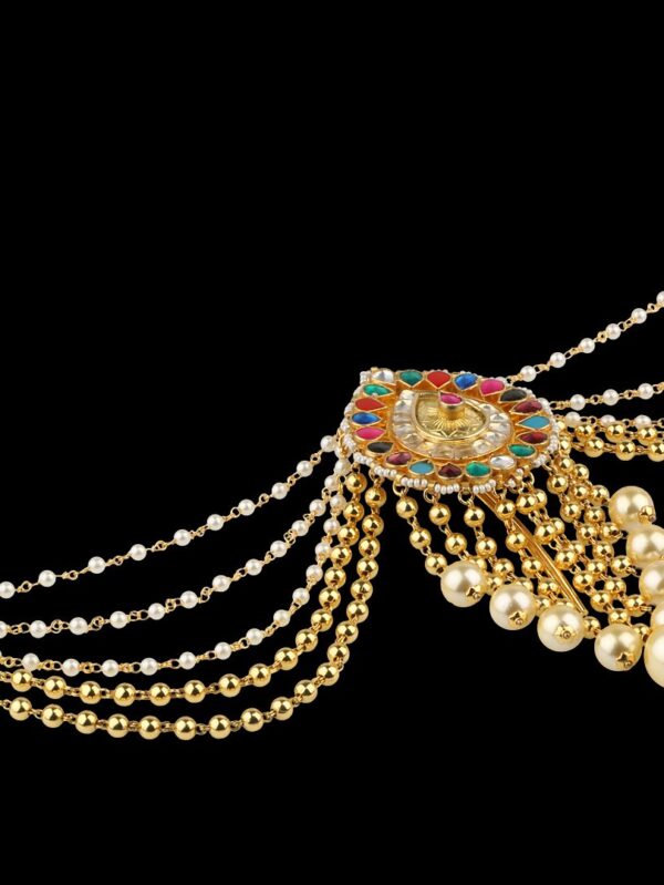 Buy Bridal KUNDAN Hair Jewelry - Image 4