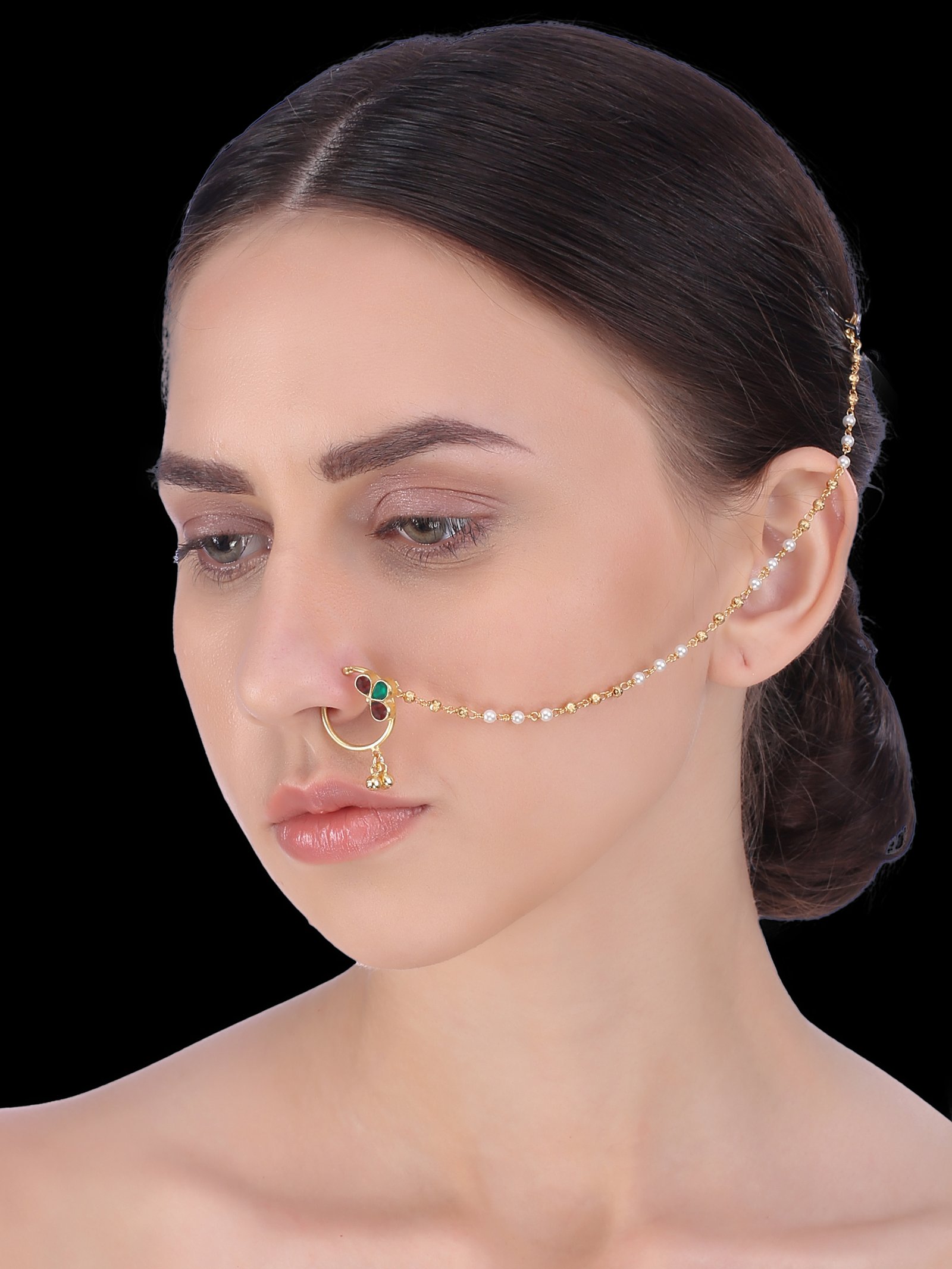 Bridal Nose Ring Without Piercing