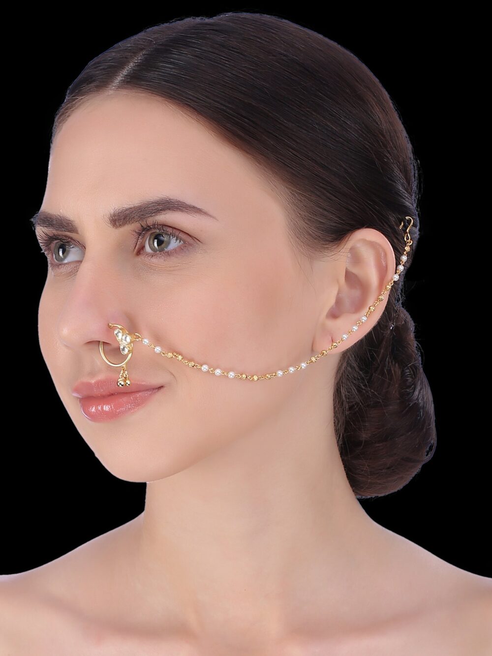 Bridal Nose Ring Without Piercing