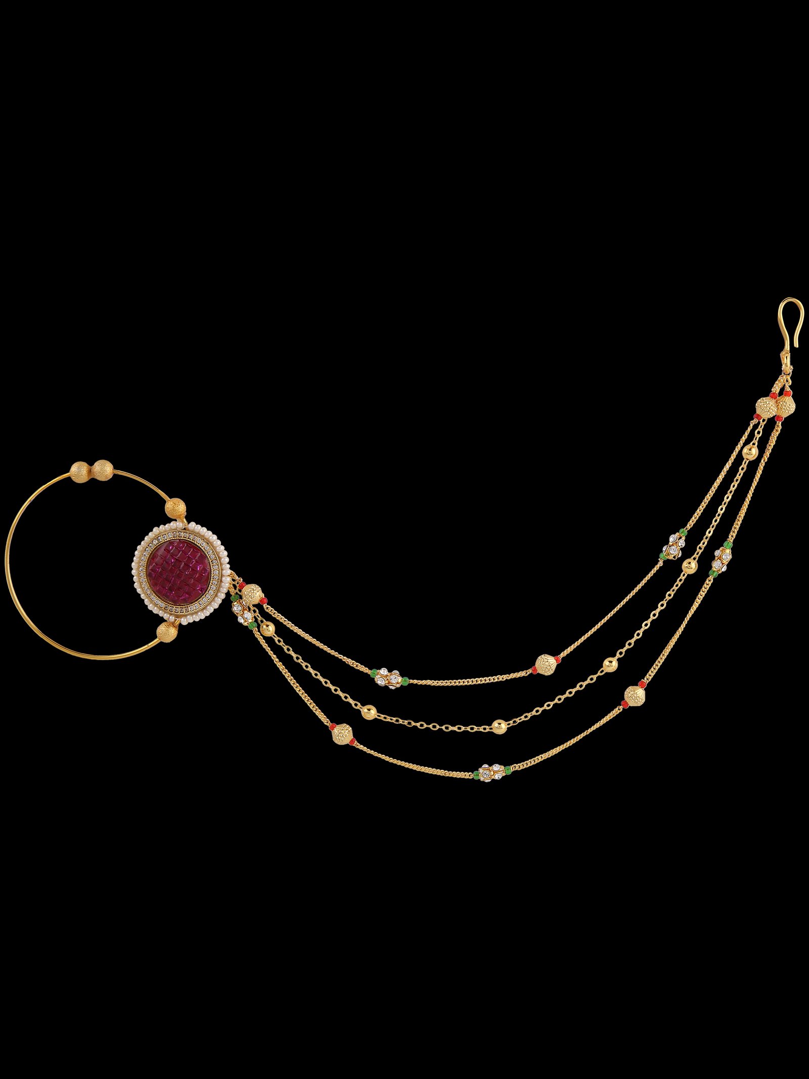 Bridal Nose Ring Without Piercing - Image 2