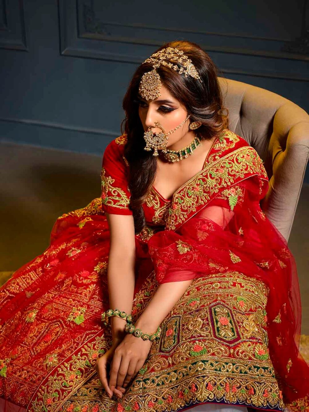 Indian Traditional Hair Accessories Matha Patti - Damini - Image 3
