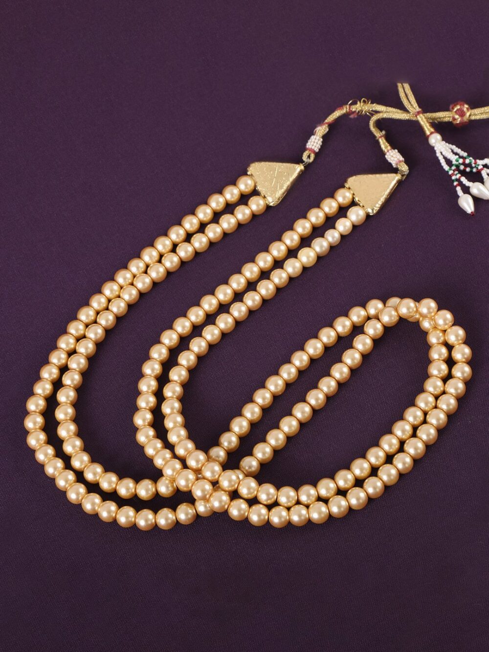 Buy Long Double Layered Moti Mala - Image 2