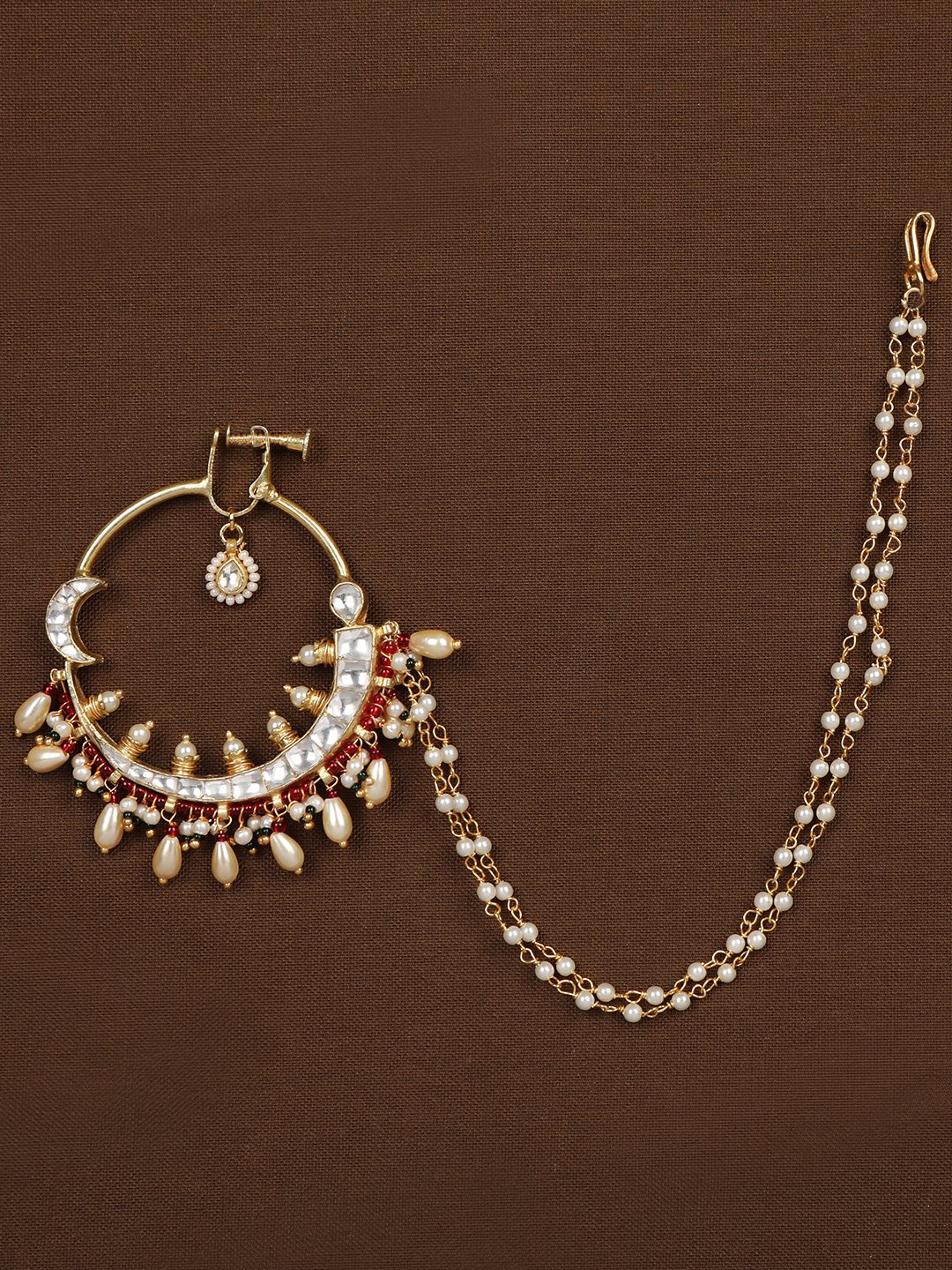 Bridal Nose Ring Without Piercing