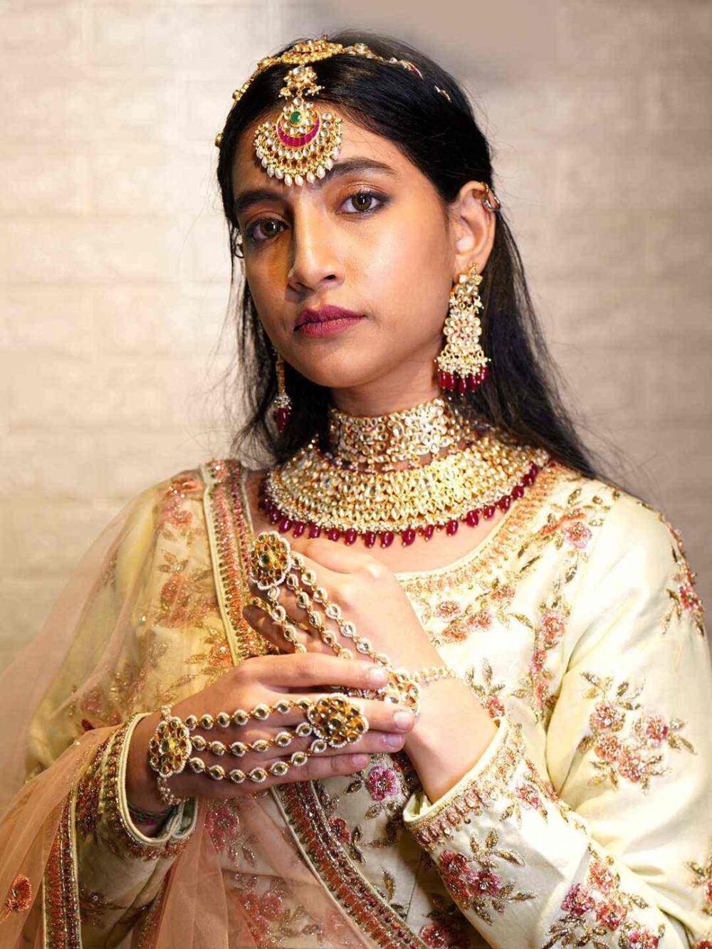 Indian Traditional Hair Accessories Matha Patti - Damini - Image 2